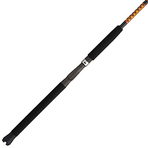 Ugly Stik Bigwater Conventional Fishing Rod, Black/Red/Yellow, 10' - Heavy - 20-40lb - 2pc