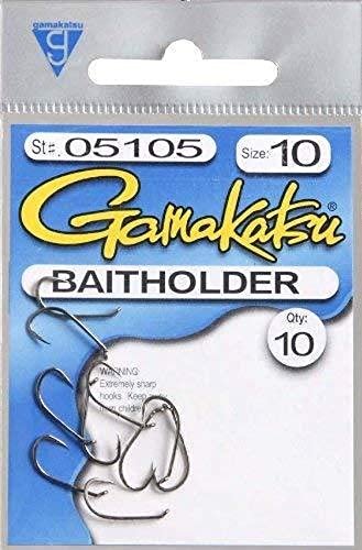 Gamakatsu 5105 Baitholder Hks Loose, 10-Pack, Sz10 Brnz